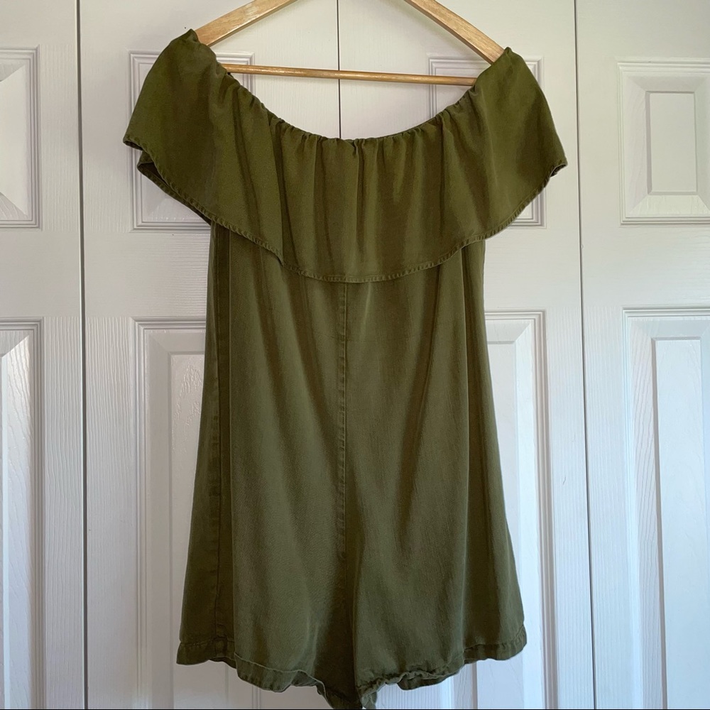 Zara off the shoulder romper size S